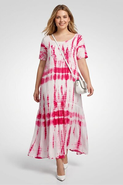 Epiphany Women Tie Dye Midi Dress, Multicolor
