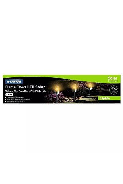 OEM Setul de 3 lampi solare Lilydale pe lumina calda 8cm