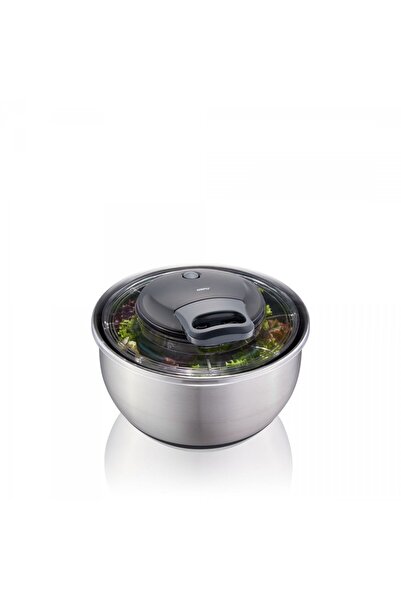 GEFU Bol de salata PULLIT, Gefu, otel inoxidabil, 25x25x18.5cm, 4.5l, argintiu