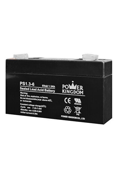 OEM POWER KINGDOM μπαταρία μολύβδου PS1.3-6, 6V 1.3Ah