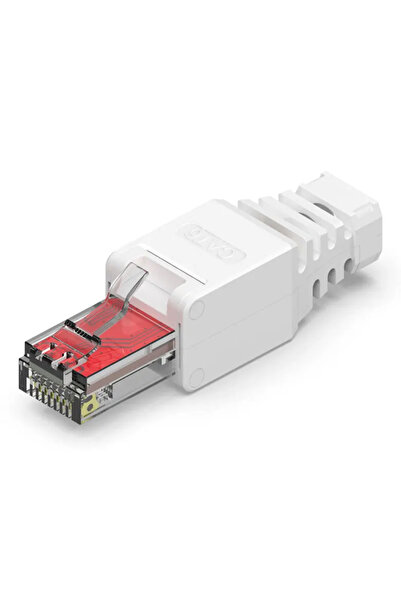 POWERTECH βύσμα δικτύου RJ45 CAB-N350, CAT 6A UTP, tool-free, λευκό