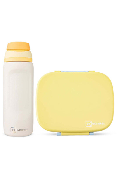 Hydrobrew Smart Serve Bento Lunch Box 1100ml w/ Sip Switch Stainless Steel Wa...