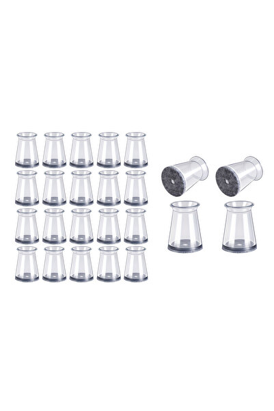OEM HOME USE προστατευτικές τάπες επίπλων HUH-0258, 16-23mm, διάφανες, 24τμχ