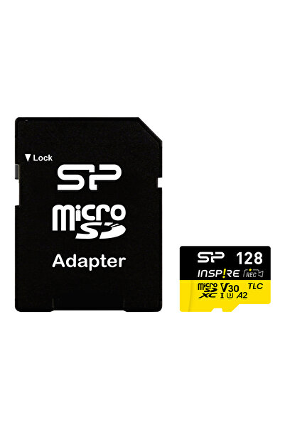 Silicon Power κάρτα μνήμης microSDXC Inspire, 128GB, UHS-I U3 A1 V30