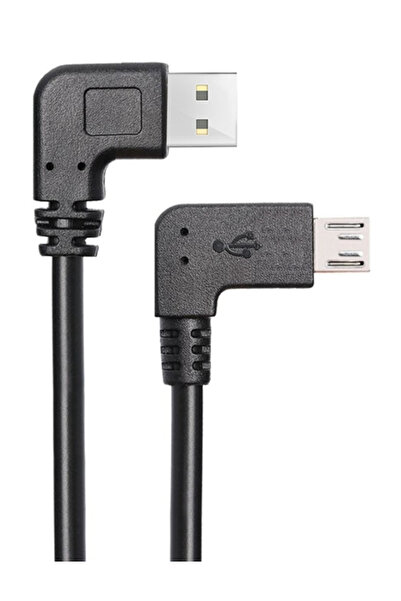 POWERTECH καλώδιο USB σε USB Micro CAB-U133, 90°, Easy USB, 1m, μαύρο