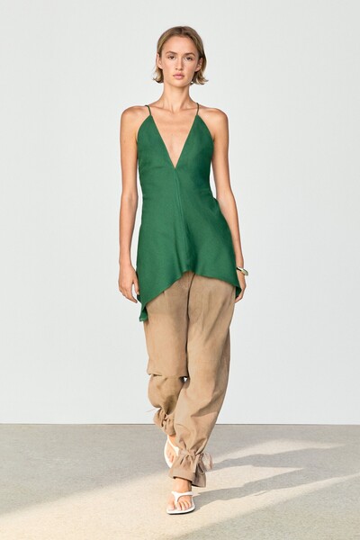 Massimo Dutti İnce askılı asimetrik top