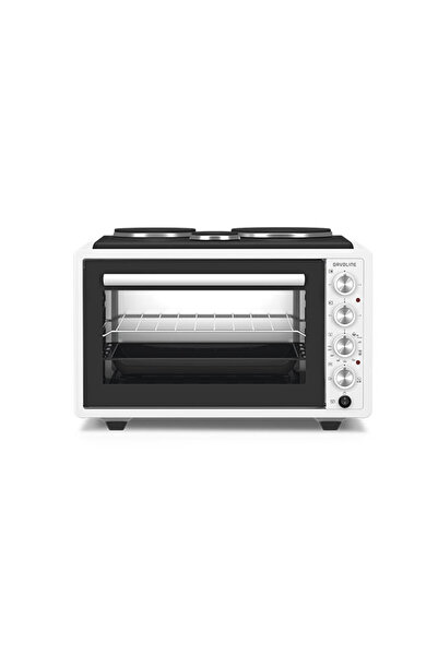 DAVOLINE URBAN CHEF 3703 WH Ηλεκτρικό Φουρνάκι 37lt με 3 Εστίες 2800W Λευκό