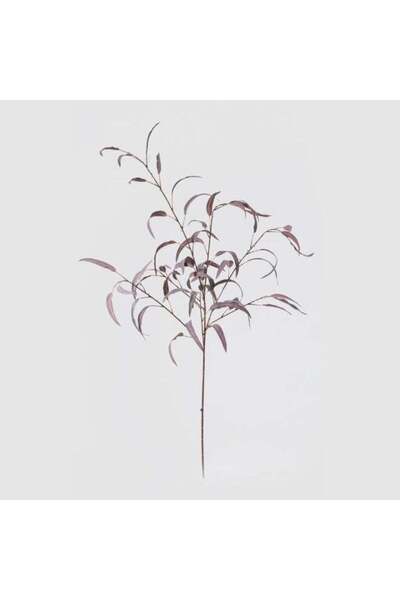 Danube Home Fernza Artificial Eucalyptus Long Stem Maroon Purple Decorative P...