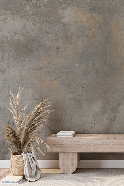 dreamwall Modern Endüstriyel Beton Sıva Desenli Tek Parça Tekstil Duvar Kağıdı