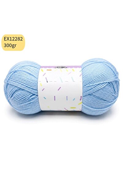 Oxford İplik Ihraç Fazlası Dev Yumak 300gr Akrilik Bebe Mavi EX12282