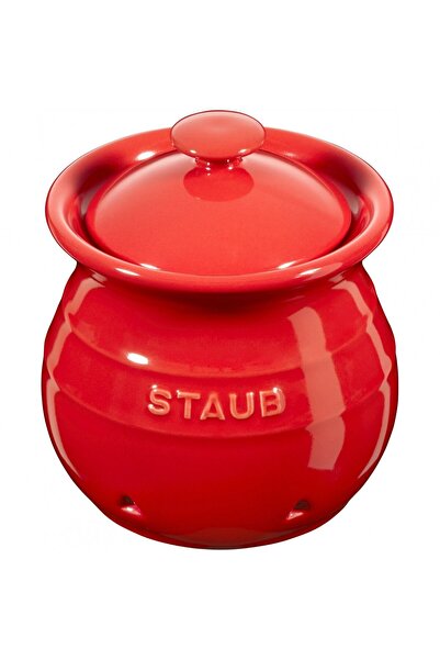 STAUB Set de sare si piper, Staub, ceramica, rosu, 7x4cm