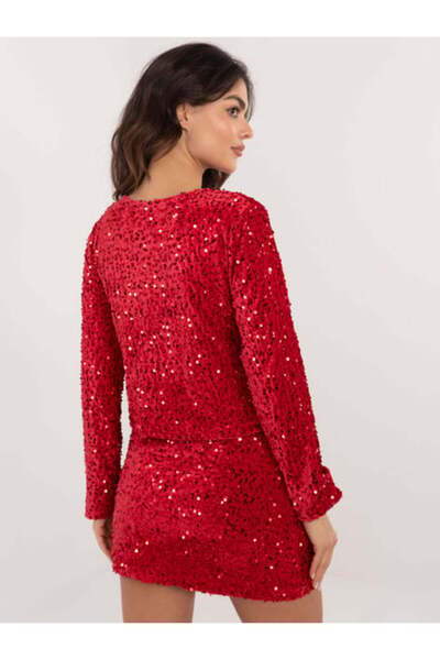 UFashion Bolero scurt elegant cu paiete și închidere cu șnur