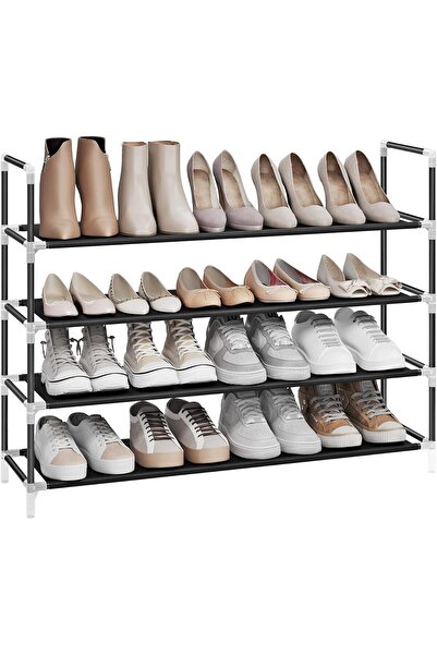 Yıldızan Msa Shop 4-Tier Shoe Rack, Shoe Storage Solution for Entryway Cabine...