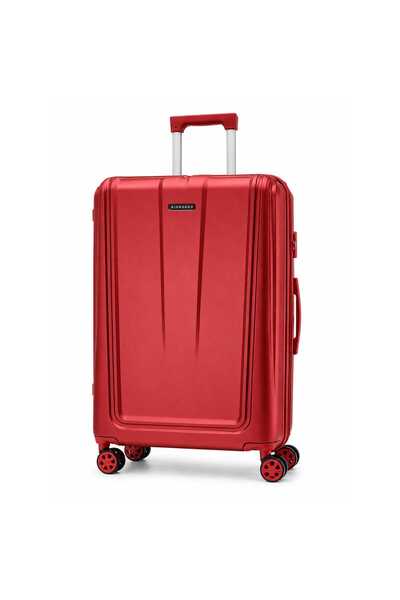 Giordano Expedition 20 inches Hard Trolley, 4 Wheels, Red