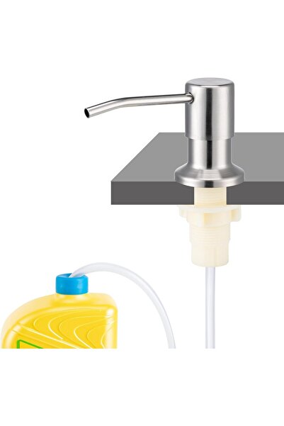 Yıldızan Tua Shop Husfunov Soap Dispenser for Kitchen Sink, Built-In Sink Soa...