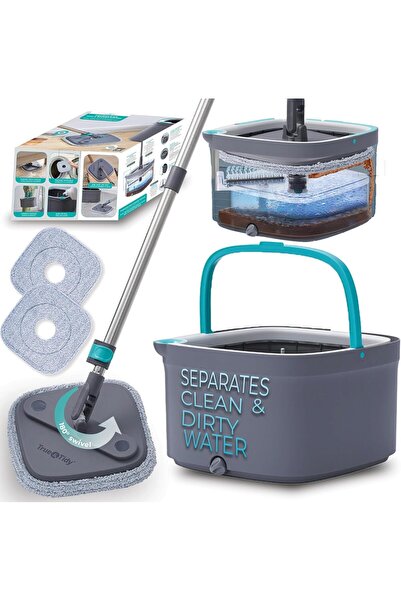 Yıldızan nry shop True & Tidy True Clean Paspas ve Kova Sistemi, Kare Döndürm...