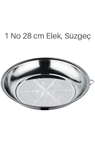 Yıldızan Msa Shop 1 No 28cm Classic Strainer, Colander Set Stainless Steel To...