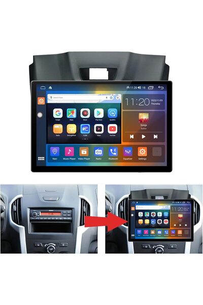 Carplayer شاشة أندرويد لسيارة إيسوزو دي ماكس مقاس 13 بوصة موديل 2012-2018، 8 ...