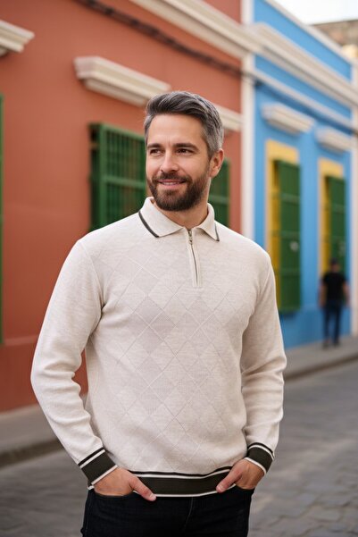 Kamalı Men's Polo Neck Sweater