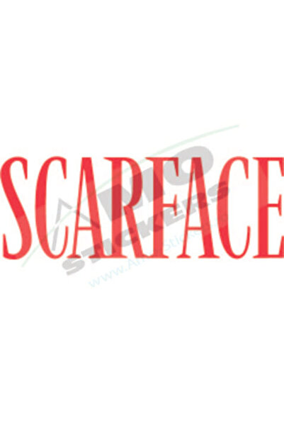 Amo-Stickers Sticker Auto Scarface 25cm Verde