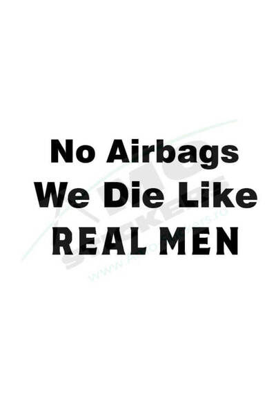 Amo-Stickers Sticker Auto No airbags 25cm Gri inchis