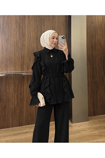 Rose Design Boutique LİSA PANTOLONLU TESETTÜR İKİLİ TAKIM