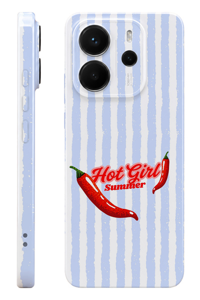 WANNA PROTECT Xiaomi Redmi Note 14 Hot Girl Protect Slim Parlak Tam Baskı Kam...
