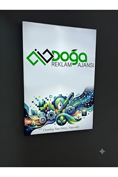 doğa reklam salihli Lightbox Alüminyum Kasa, Baskı Dahil, Kumaş Baskı Ledbox ...