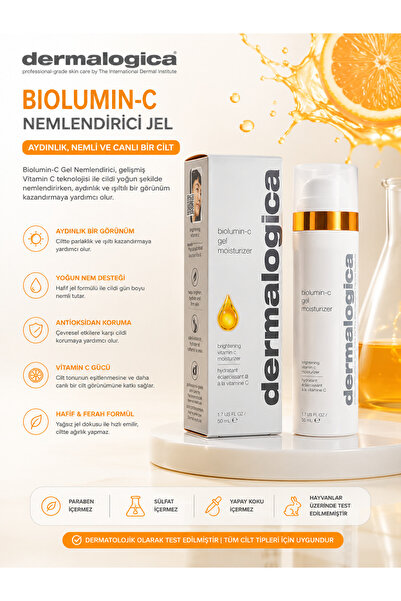 Dermalogica Biolumin-C Moisturizing Gel 50 ml - Formula That Revitalizes and ...