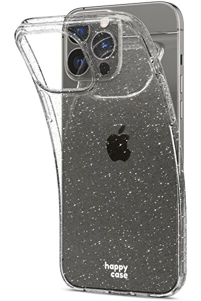 HappyCase Διάφανη Θήκη Σιλικόνης Apple iPhone 13 Pro - Glitter Print