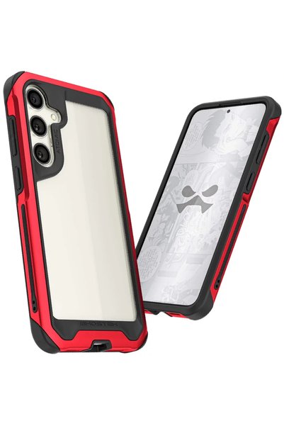 Ghostek Διάφανη Ανθεκτική Θήκη - Samsung Galaxy S24 - Atomic Slim 4 - Red