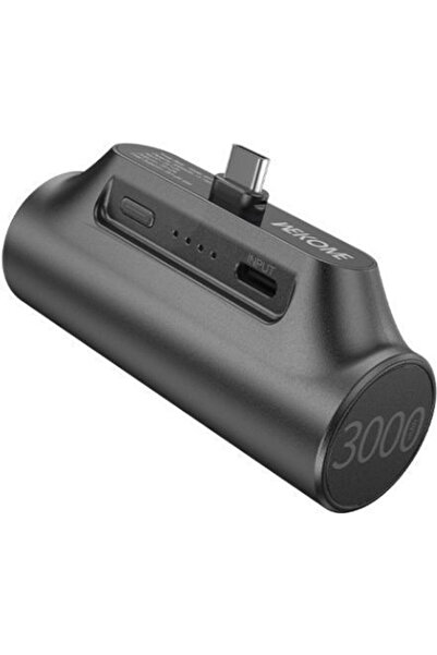 WK WP-07 USB-C Power Bank 3000mAh 10W Μαύρο