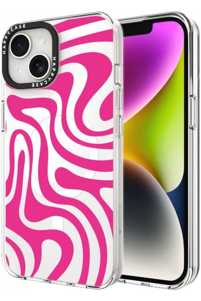HappyCase Θήκη iPhone 17e / 16e / 14 / 13 Joy Διάφανη Σκληρή με MagSafe - Wav...