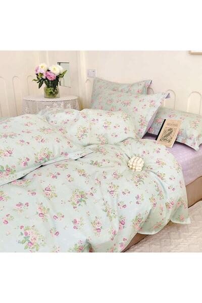 Epavlis Homeware Σετ σεντονιών από βαμβακερό σατέν 4 τεμαχίων για διπλό κρεβά...