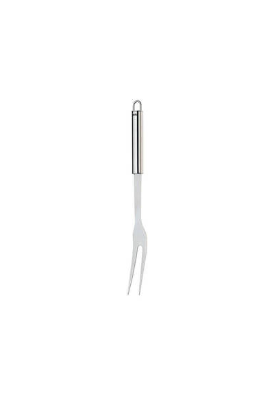 Kela Furculita pentru gratar, RONDO, 31.5 cm, Otel inoxidabil, Argintiu