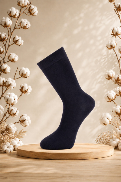 PRO Sapphire 100% Cotton Socks, Non-Elastic, Non-Squeezing, Comfortable Socks...