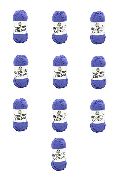 Etrofil 10 Pieces of Organic Cotton (76151) Violet Purple 100% Organic Cotton...