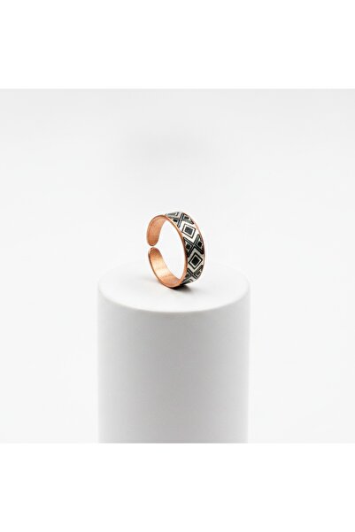 Erol Bakır New Series 1962 Bijouterie Ring 100% Hand Made Copper
