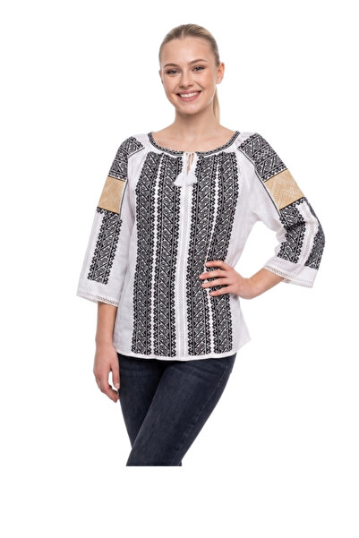 rody's forever Women's blouse DF white/orange , marimea L