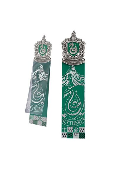 Noble Collection Semn de carte Harry Potter Slytherin cu blazon metalic 24x8 cm