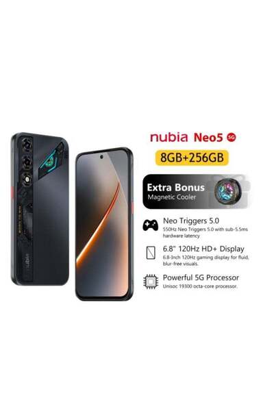 Nubia Neo 5 5G New Generation Shadow Black (8+12)GB RAM 256GB ROM Gaming Phon...