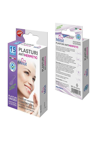 Minut Plasturi Antiherpetici Minut, 15 buc