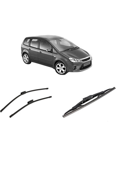 Bosch Set of 3 wipers FORD C-MAX (DM2) from 2007-2010, for windshield and rea...
