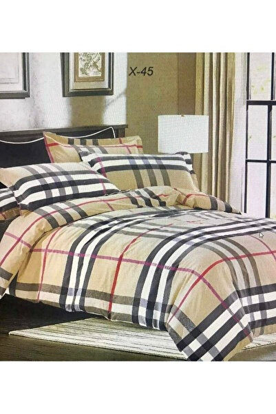 Woman's Fashion Σετ σεντονιών King Size με λάστιχο 220 x 240 εκ. Μπεζ (4 τεμά...