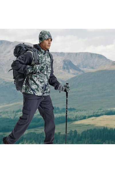 OEM Pantaloni pentru bărbați de vânătoare softshell impermeabili, căptușiți, gri 2XL