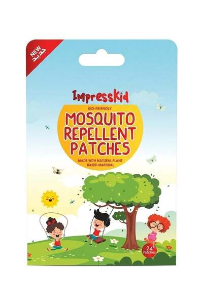 Impresskid Kid-Friendly Natural Plant Based Mosquito Repellent Patches 24 Count