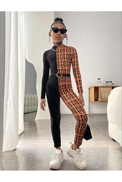 Woman's Fashion Παιδική Μαύρη Ολόσωμη Φόρμα