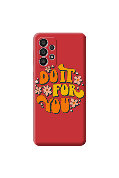 Other Samsung A53 Do it For You Red Colored Silicone TPU Θήκη