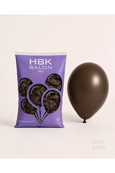 HBK Balon Pastel 11" Balon Hbk Chocolate 100Pcs