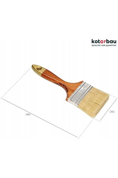 KOTARBAU Pensulă profesională de 3 inch pentru lac englezesc.